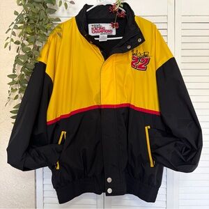 Vintage NASCAR Racing Champions #22 Ward Burton CAT Racing Jacket - Size 2XL